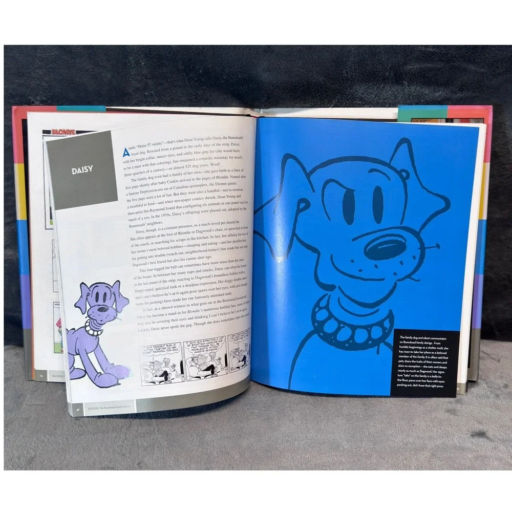 Blondie The Bumstead Family History Signed Dean Young Hardcover Comic Book 2007